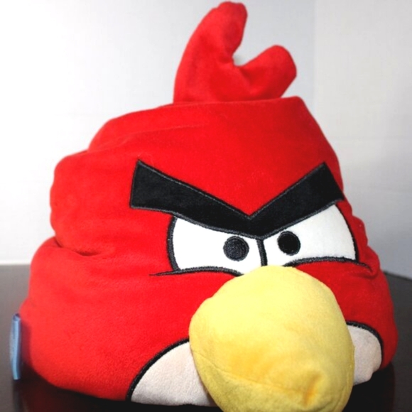 Angry Birds Red Bird Plush Stuffed Animal – 15" Large Collectible Gamer Toy - Picture 2 of 3